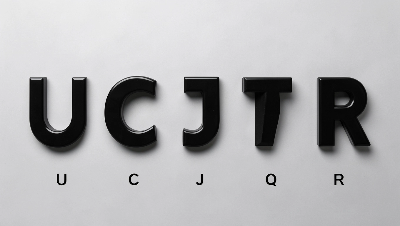 Profile U, C, J, Q, T i Rs: alfabet czarnej glazurnika
