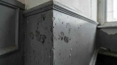 co na lamperie na klatce schodowej