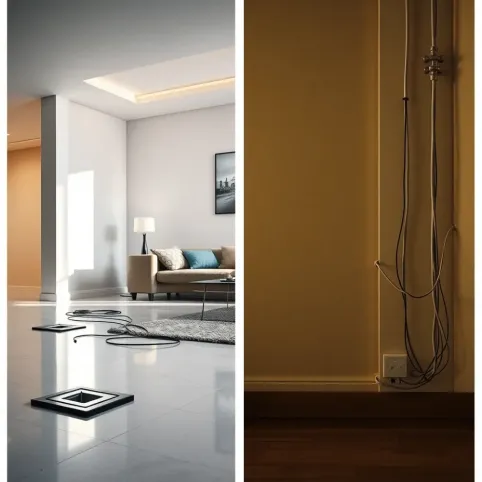 Instalacja elektryczna w podłodze czy na ścianie