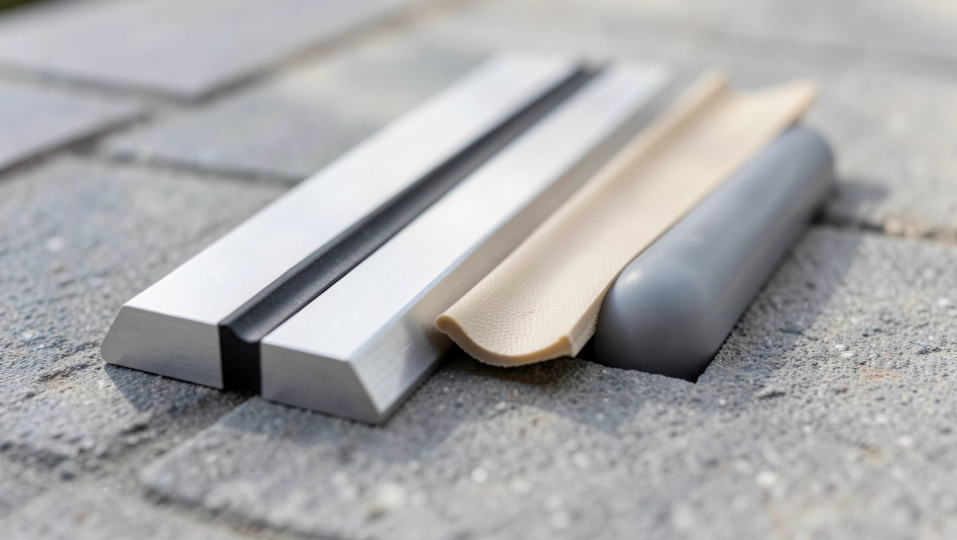 Rodzaje listew dylatacyjnych do gresu aluminium, PVC i silikon