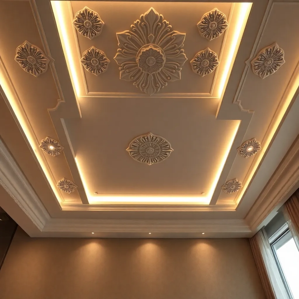 Sufit w salonie